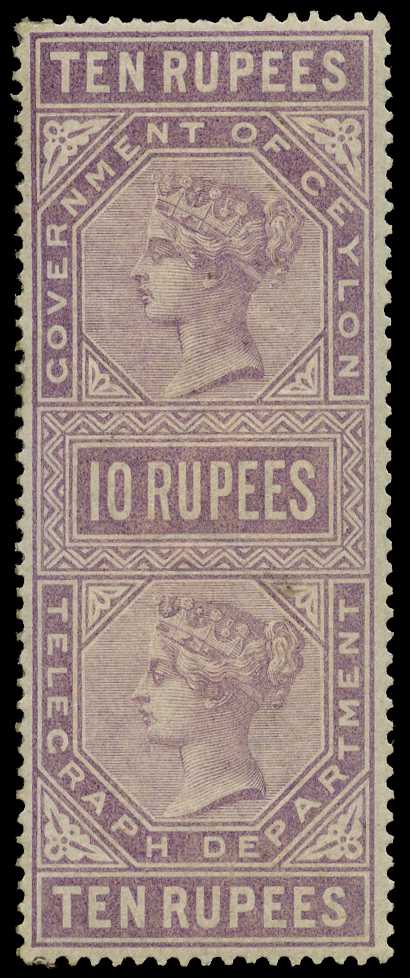 1882 10r reddish purple, a good o.g. example...