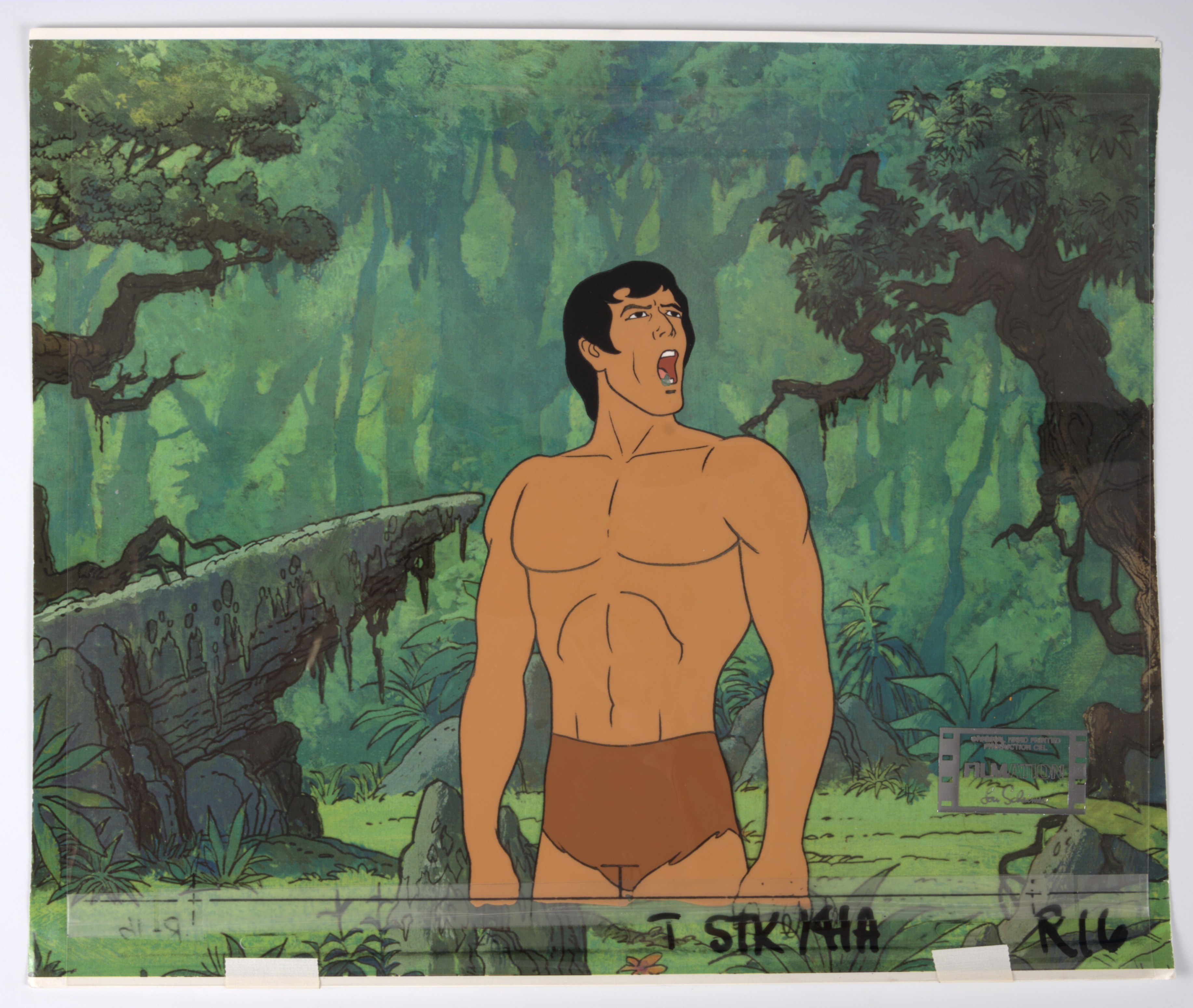 Tarzan, Lord of The Jungle Original Tarzan Production Cel (Filmation, 1976-1978)