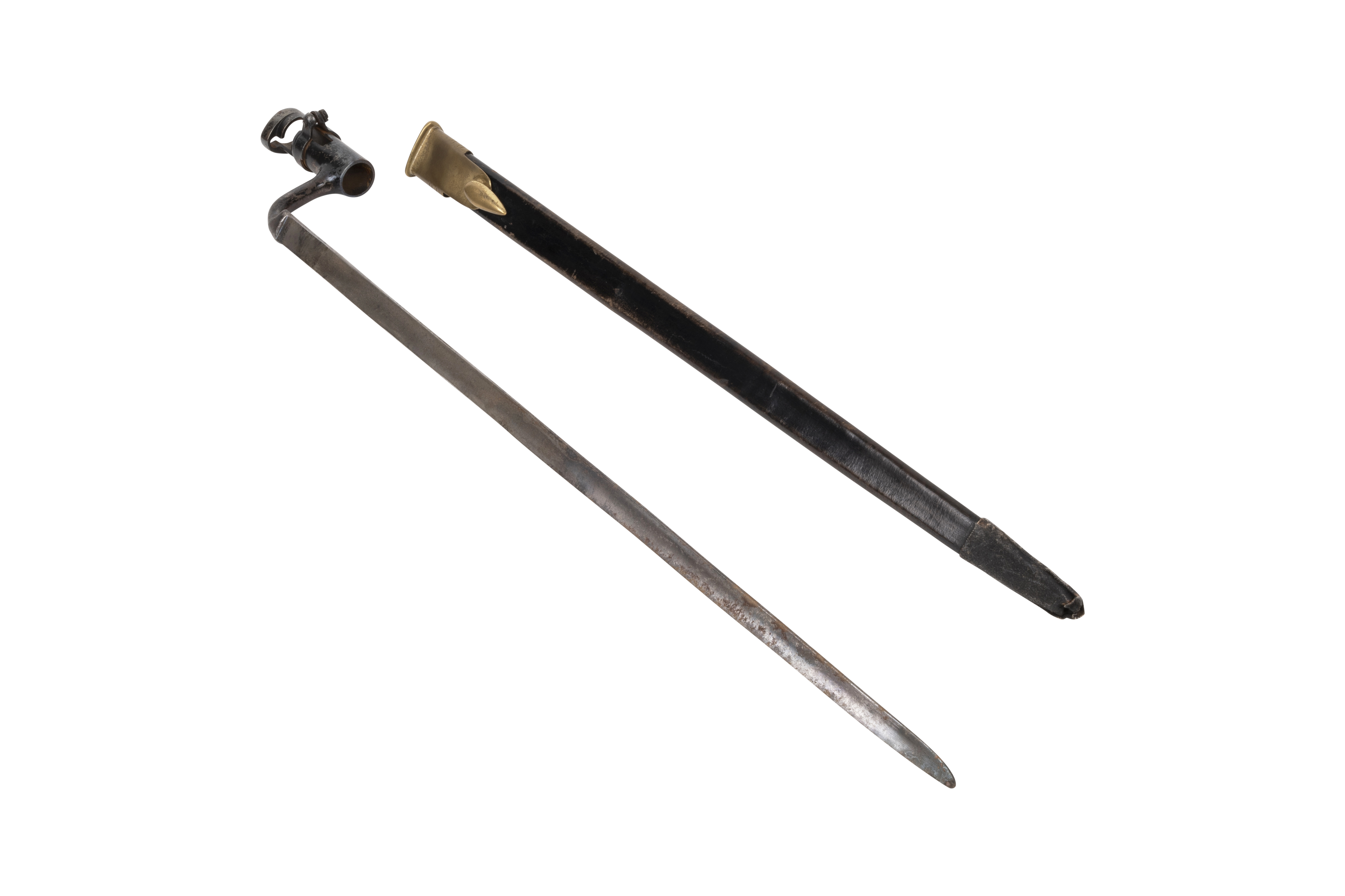 Victorian era Socket Bayonet with scabbard