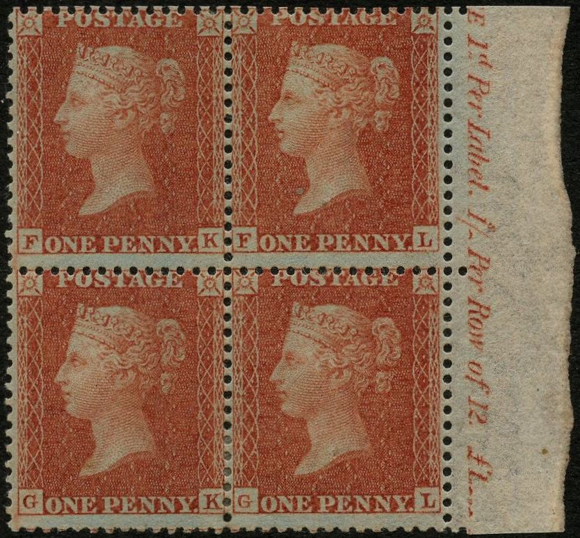 Great Britain SG 24 mint block of four 