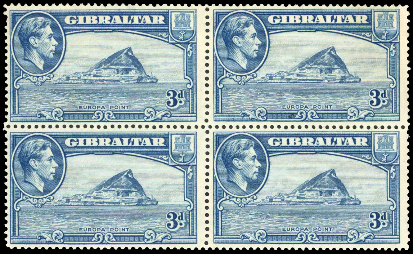 Gibraltar SG 125a block mint