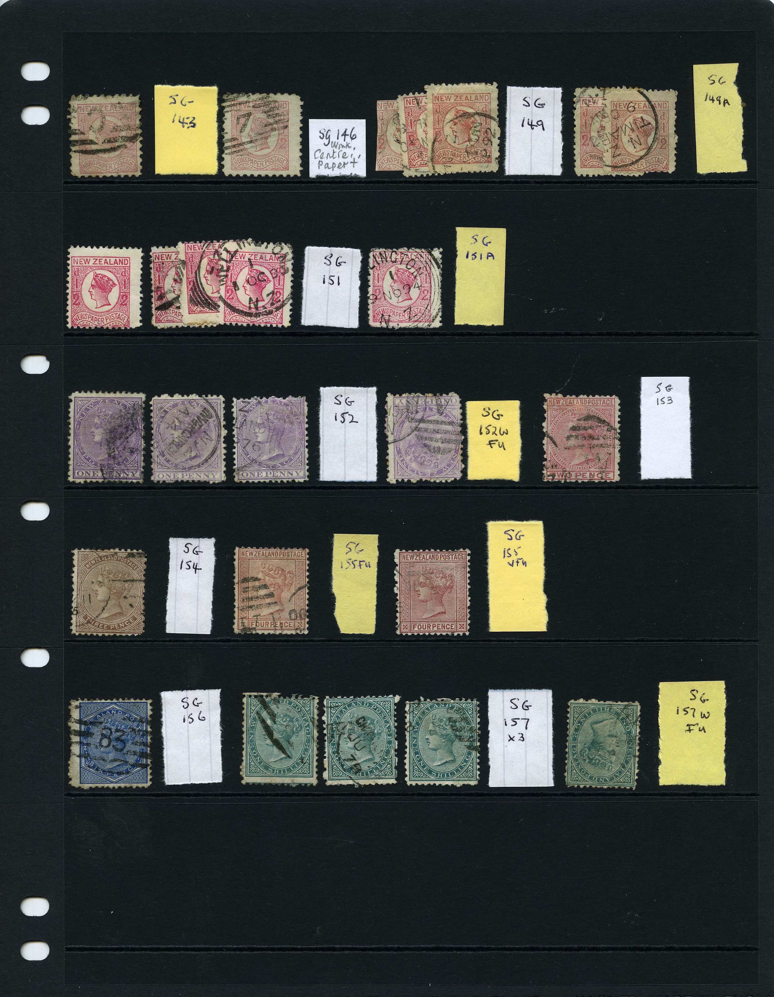 1873-92 used range with ½d small group (11,...