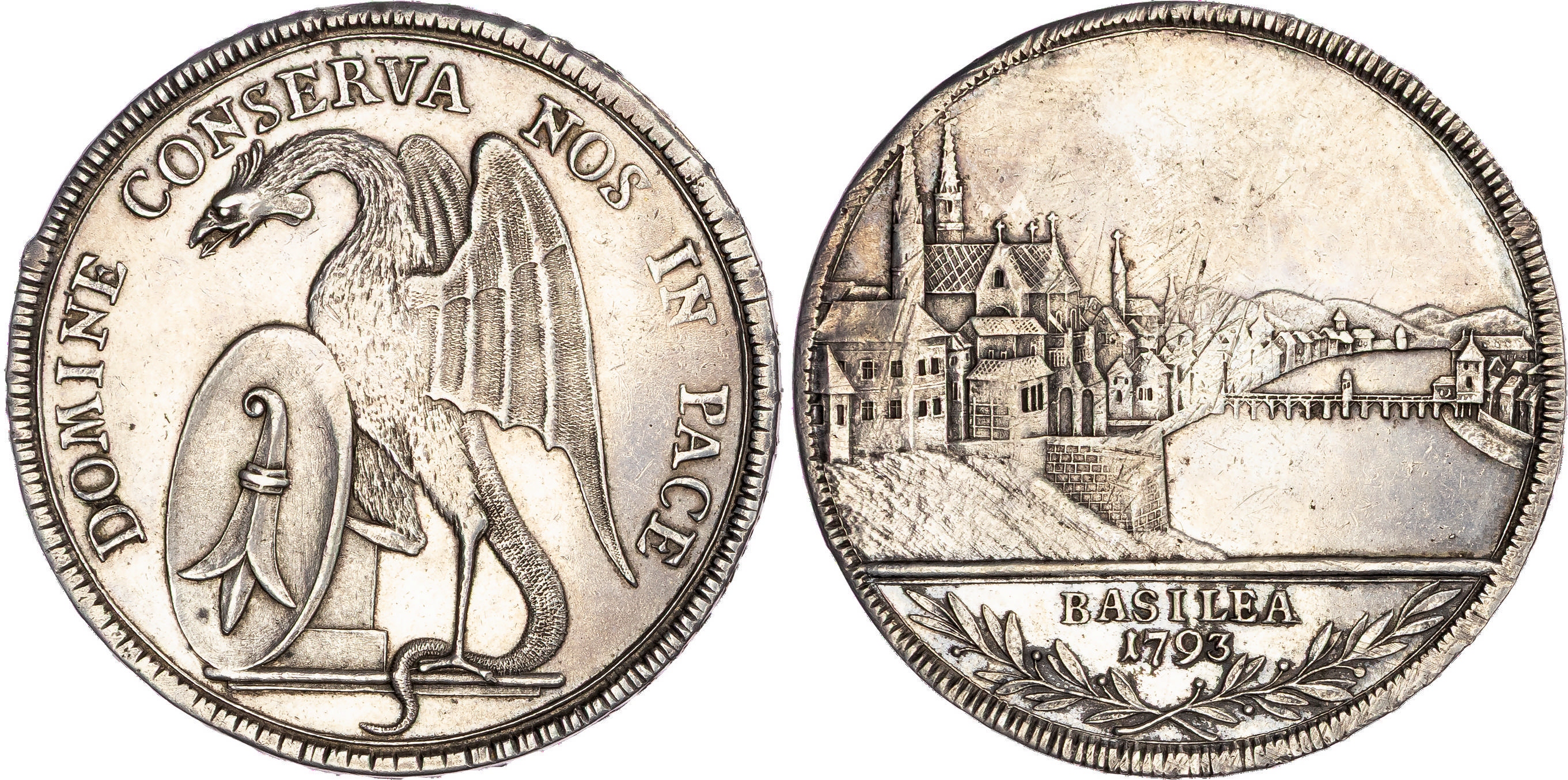 Switzerland, Basel, silver Taler, 1793