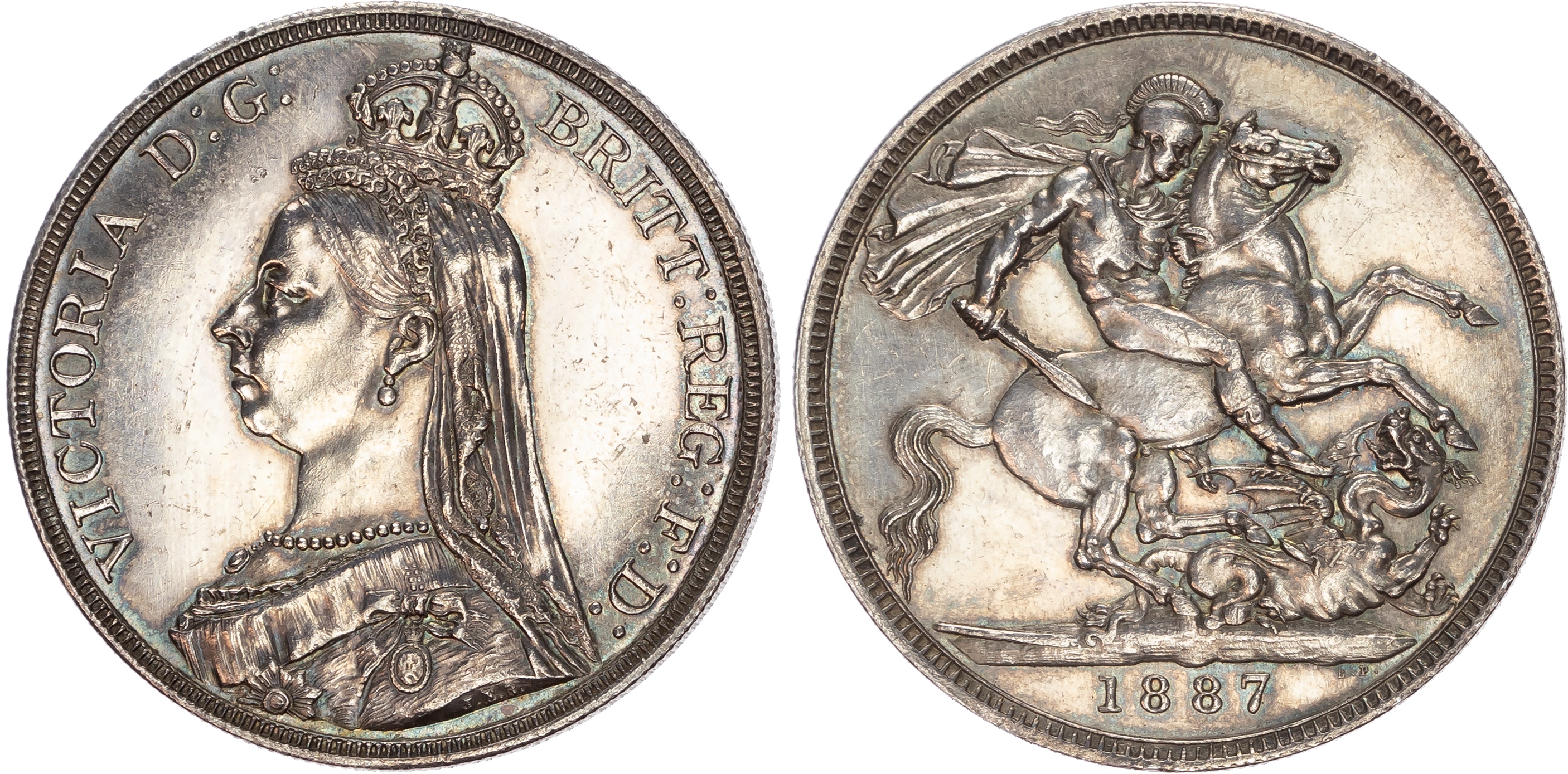 Victoria (1837-1901), Crown, 1887.