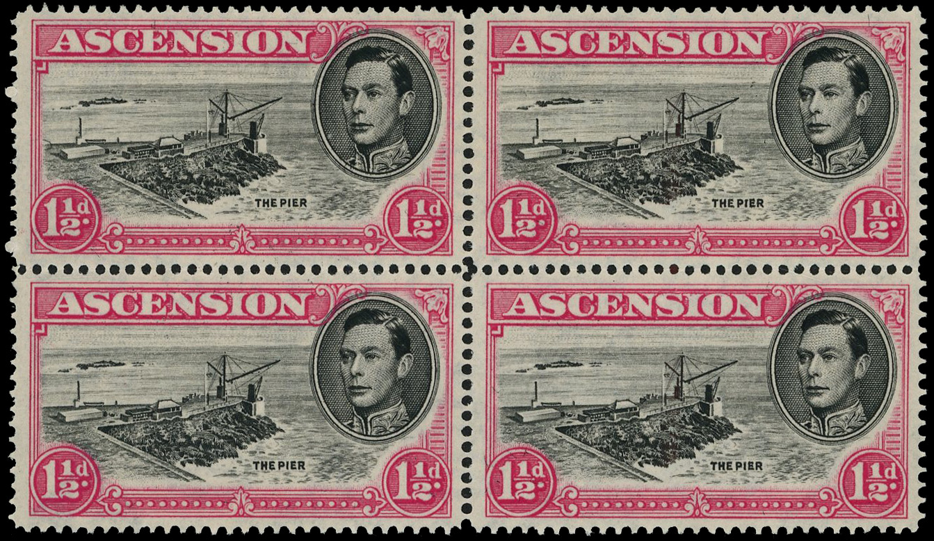 Ascension SG 40da block mint