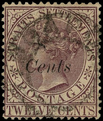 Malaya Straits SG 75 used