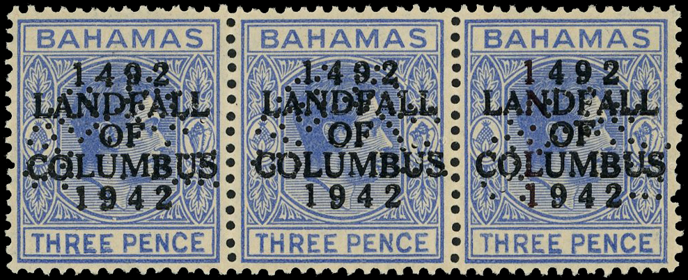 Bahamas SG 167sa strip mint