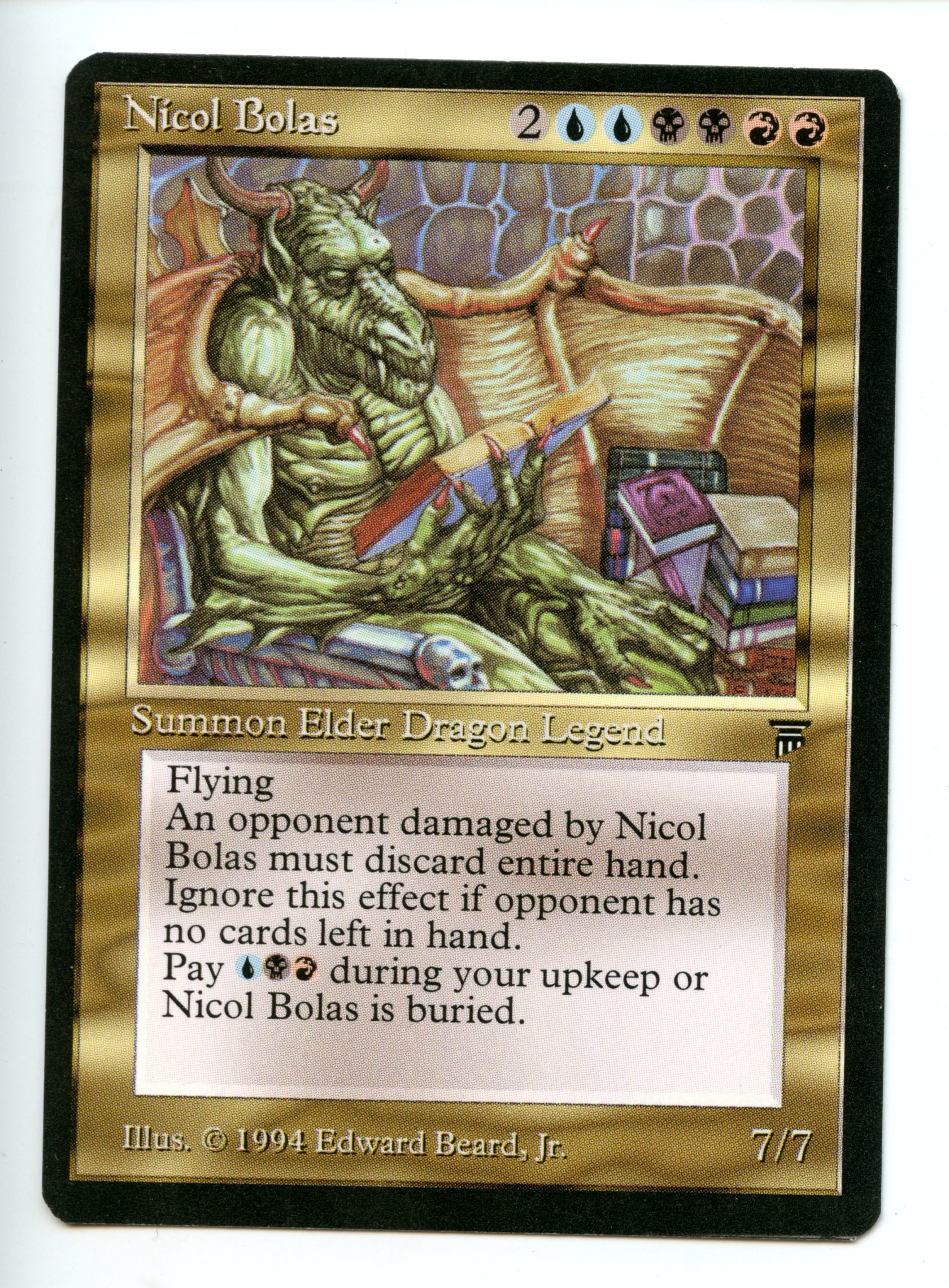 Magic the Gathering - Nicol Bolos  - Legends - Lightly Played