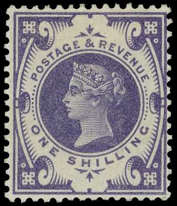 1899 1/- Colour Trial in violet on...