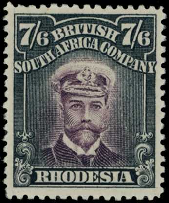 1913-7 7/6d Head Die II, perf 14. Large...