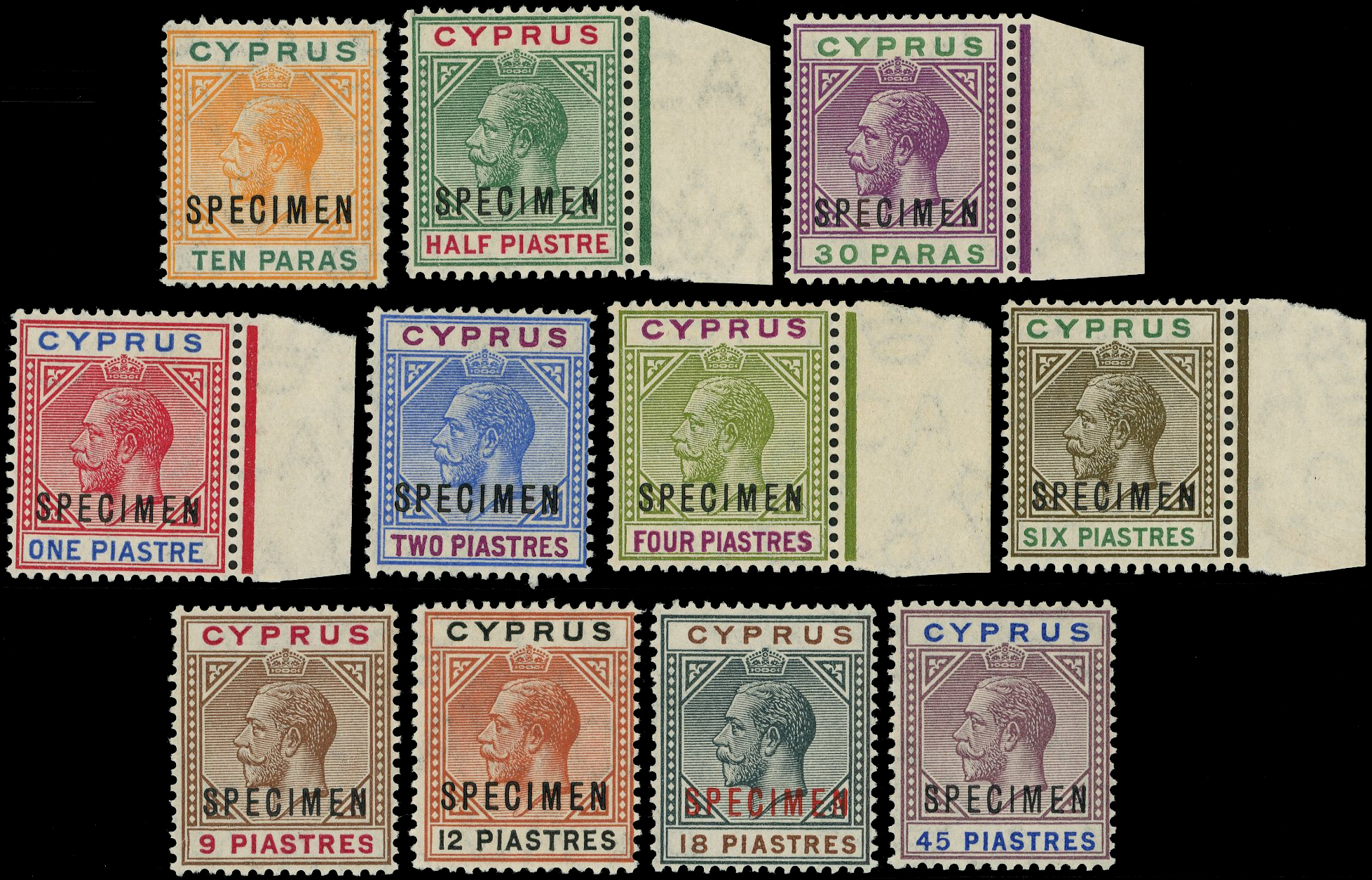 Cyprus SG 74s-84s Specimens