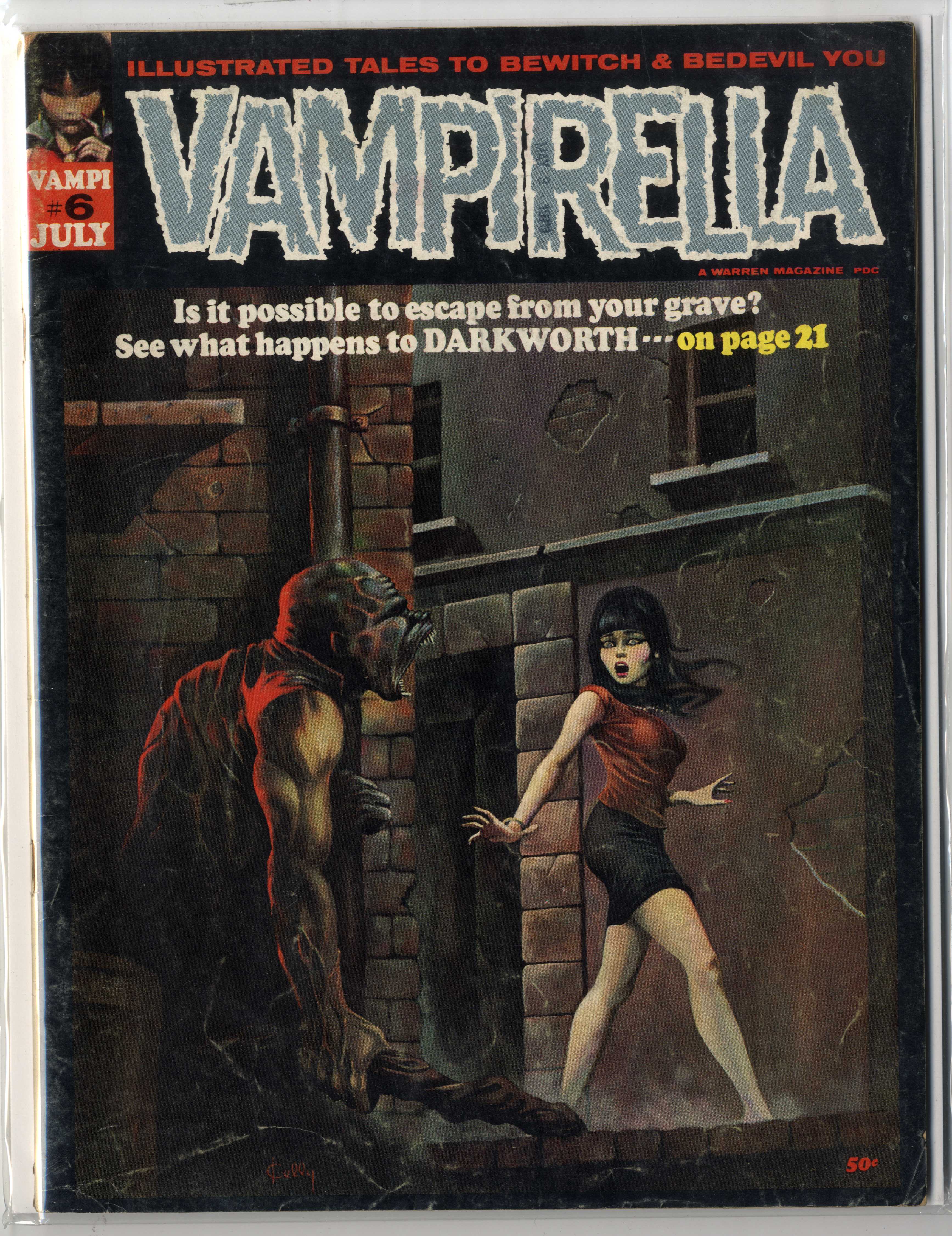 Vampirella #6 (Warren, 1970) Ken Kelly Cover