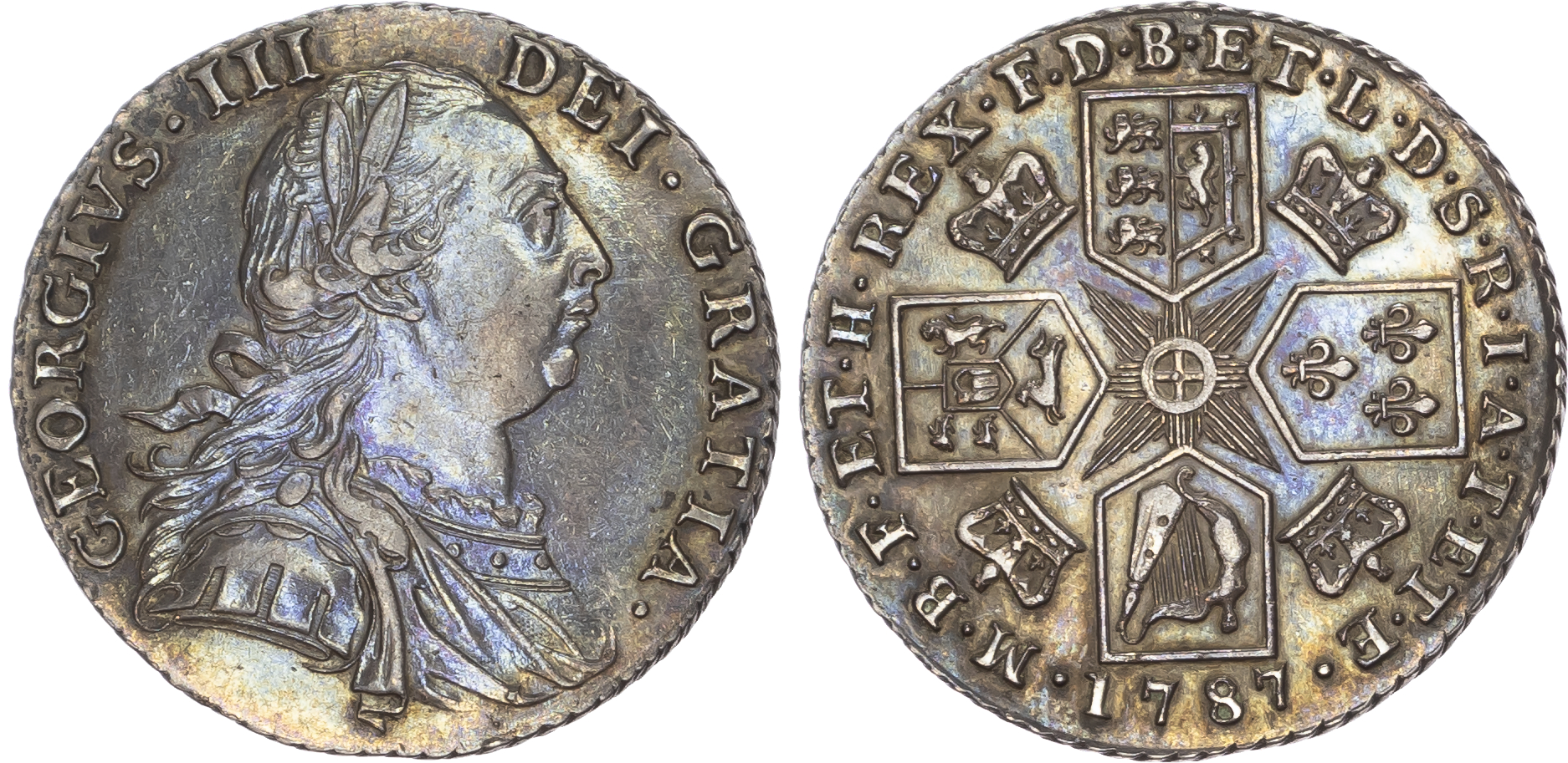 George III (1760-1820) Shilling, 1787, early coinages.