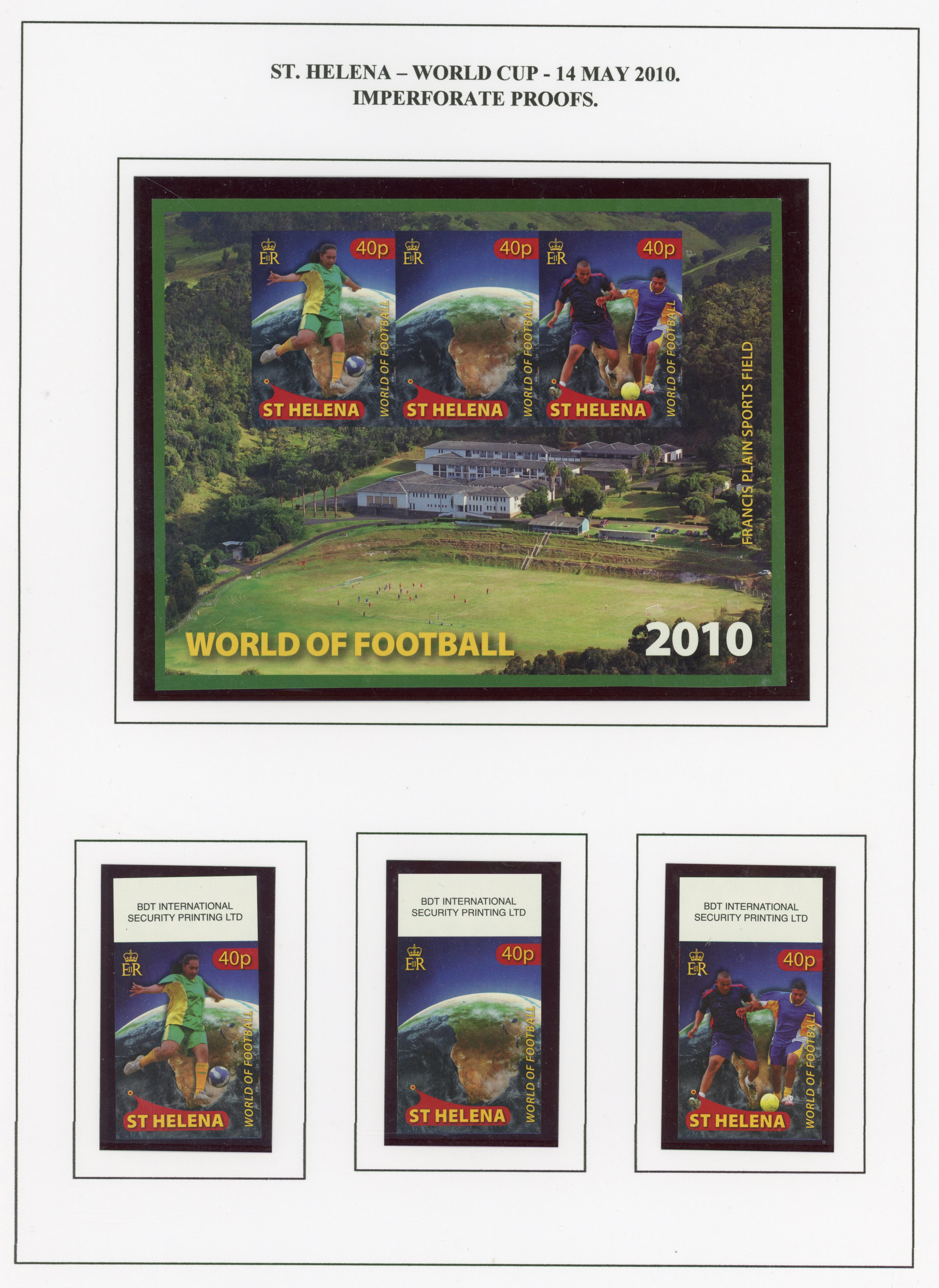 St Helena SG 1132-MS1135 imperforate proofs