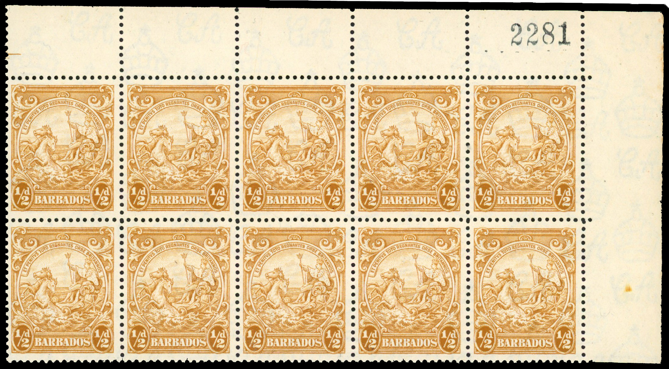 Barbados SG 248ca block mint