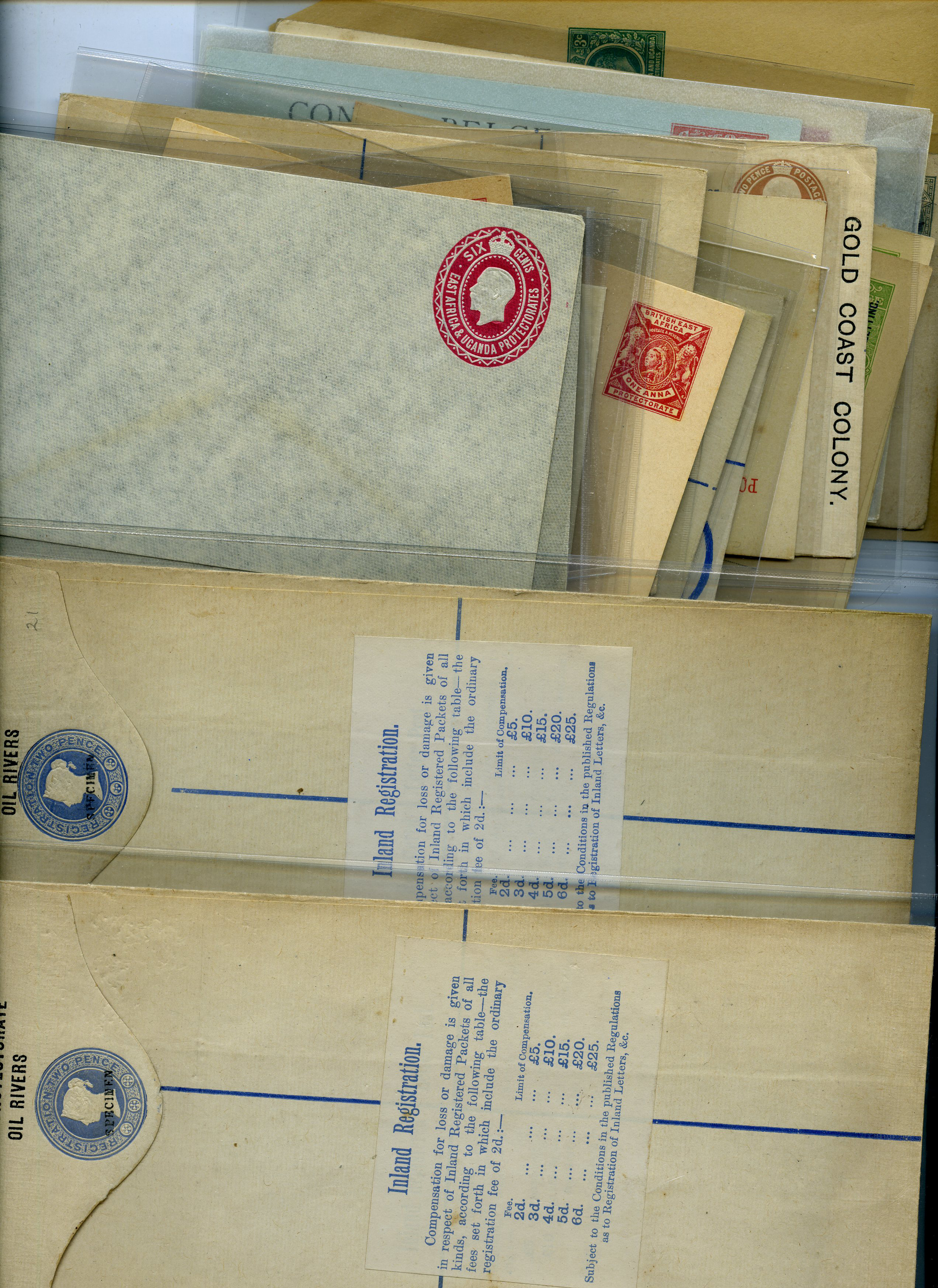 BRITISH AFRICA: Range of mint postal...