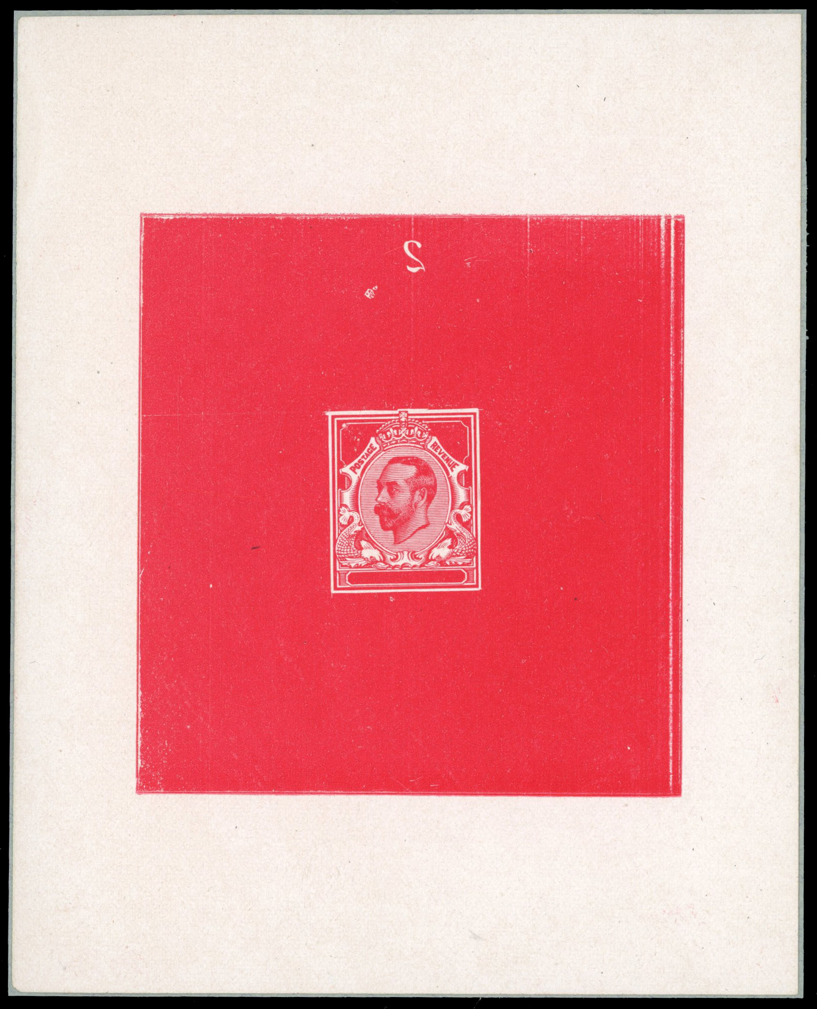 GB SG 321 1911 ½d Die Proof in deep carmine