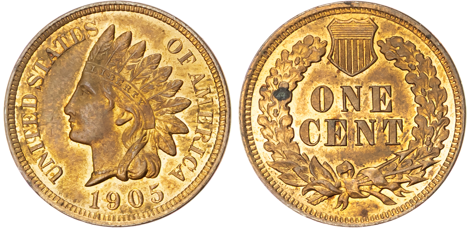 USA, Indian Head bronze Cent, 1905