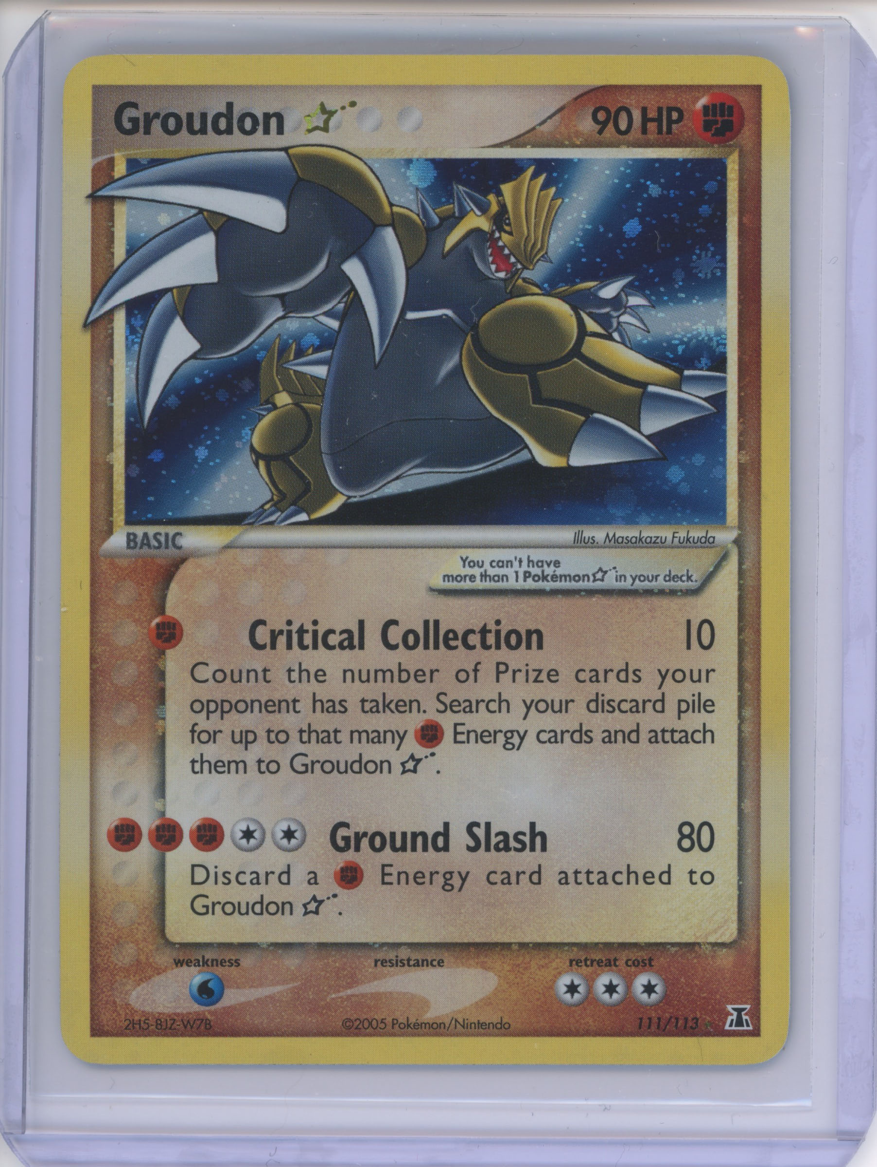 Pokémon TCG - Groudon Gold Star - Ex Delta Species