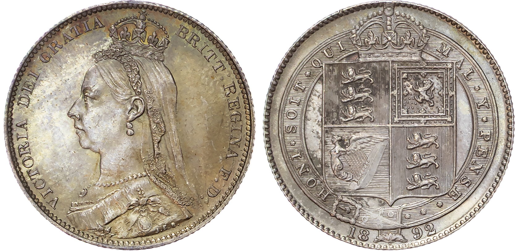 Victoria (1837‑1901), AR Shilling, 1892.