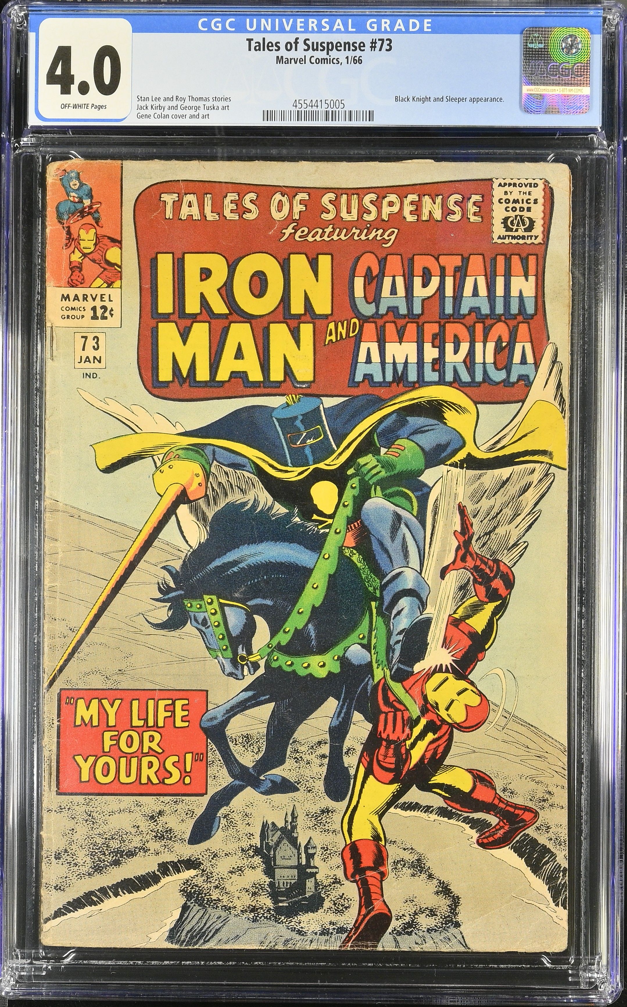 Tales Of Suspense #73 CGC 4.0 (Marvel Comics, 1966) Off White Pages