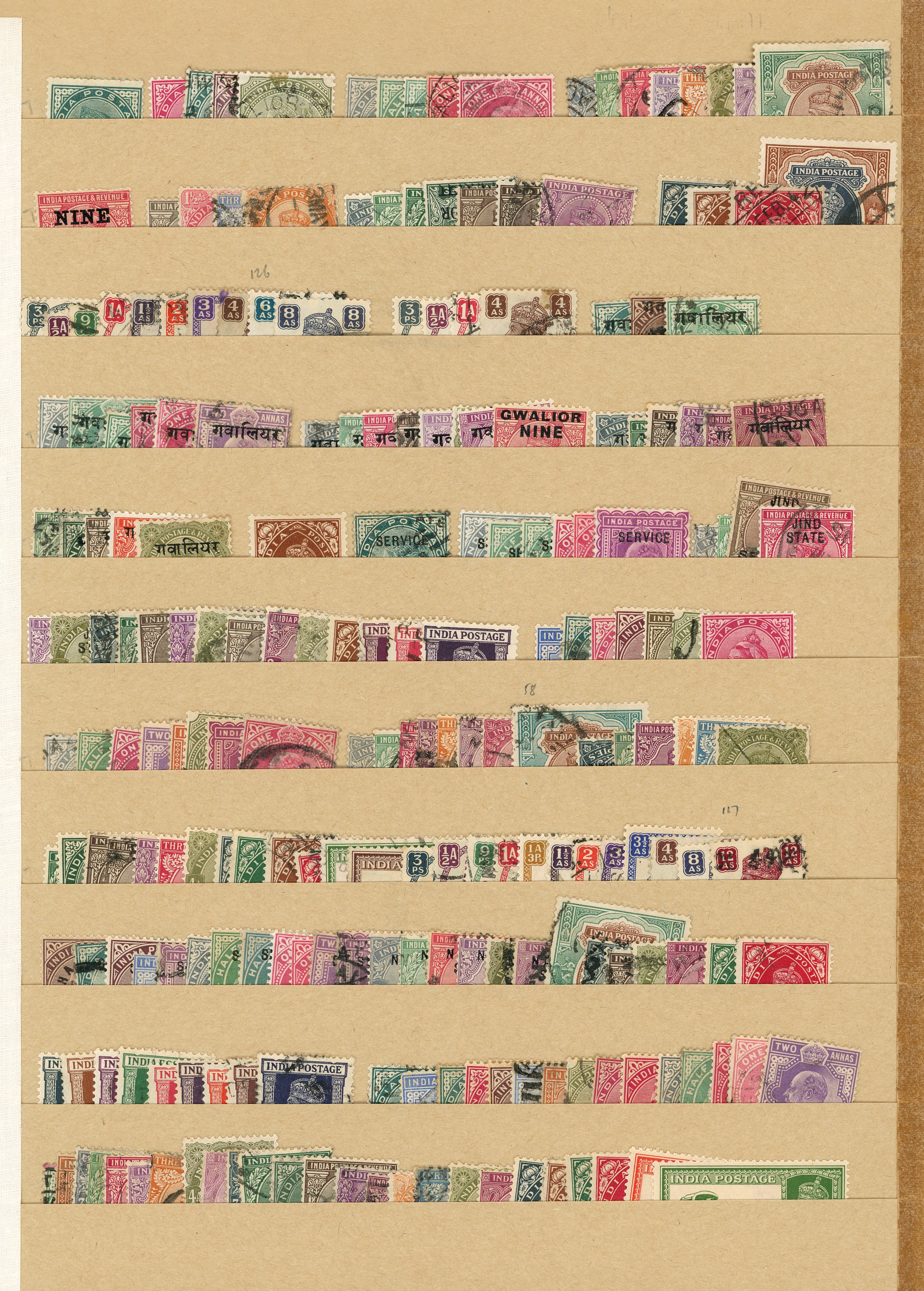 Convention and Feudatory States accumulation on stocksheets, mixed mint and used, mainly common material but some...
