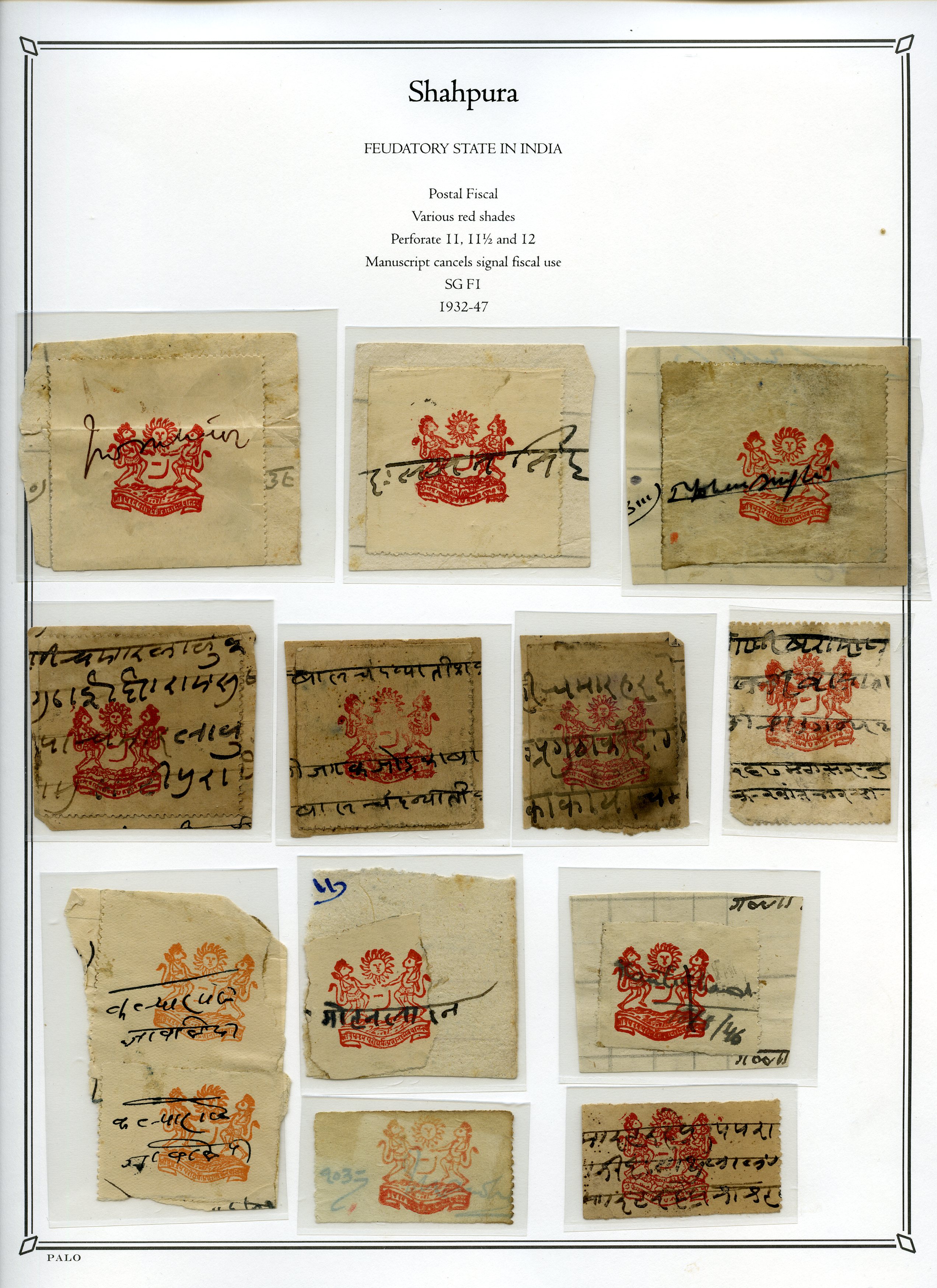 1932-47 selection of Postal Fiscal ½a...