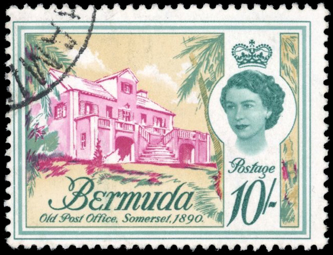 Bermuda SG 178w 1962 10s watermark inverted used