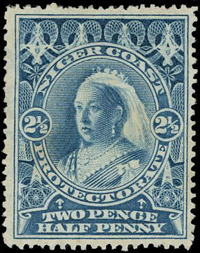 1897-98 2½d blue, perf 15½-16, part og