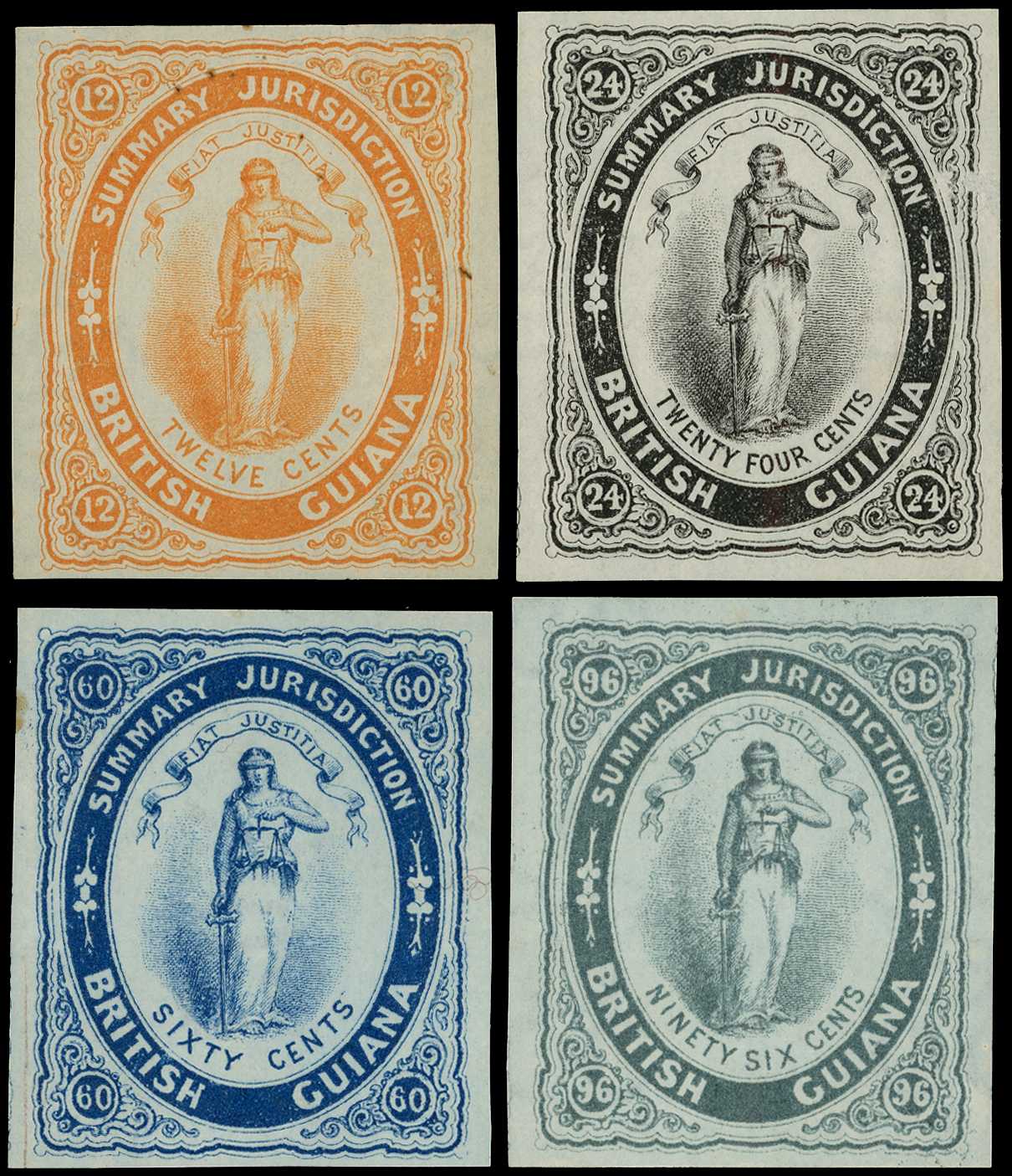 Summary Jurisdiction: 1882 12c orange, 24c...