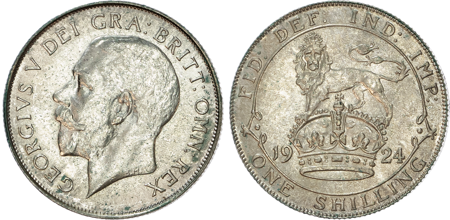 George V (1910-1936) Shilling, 1924.