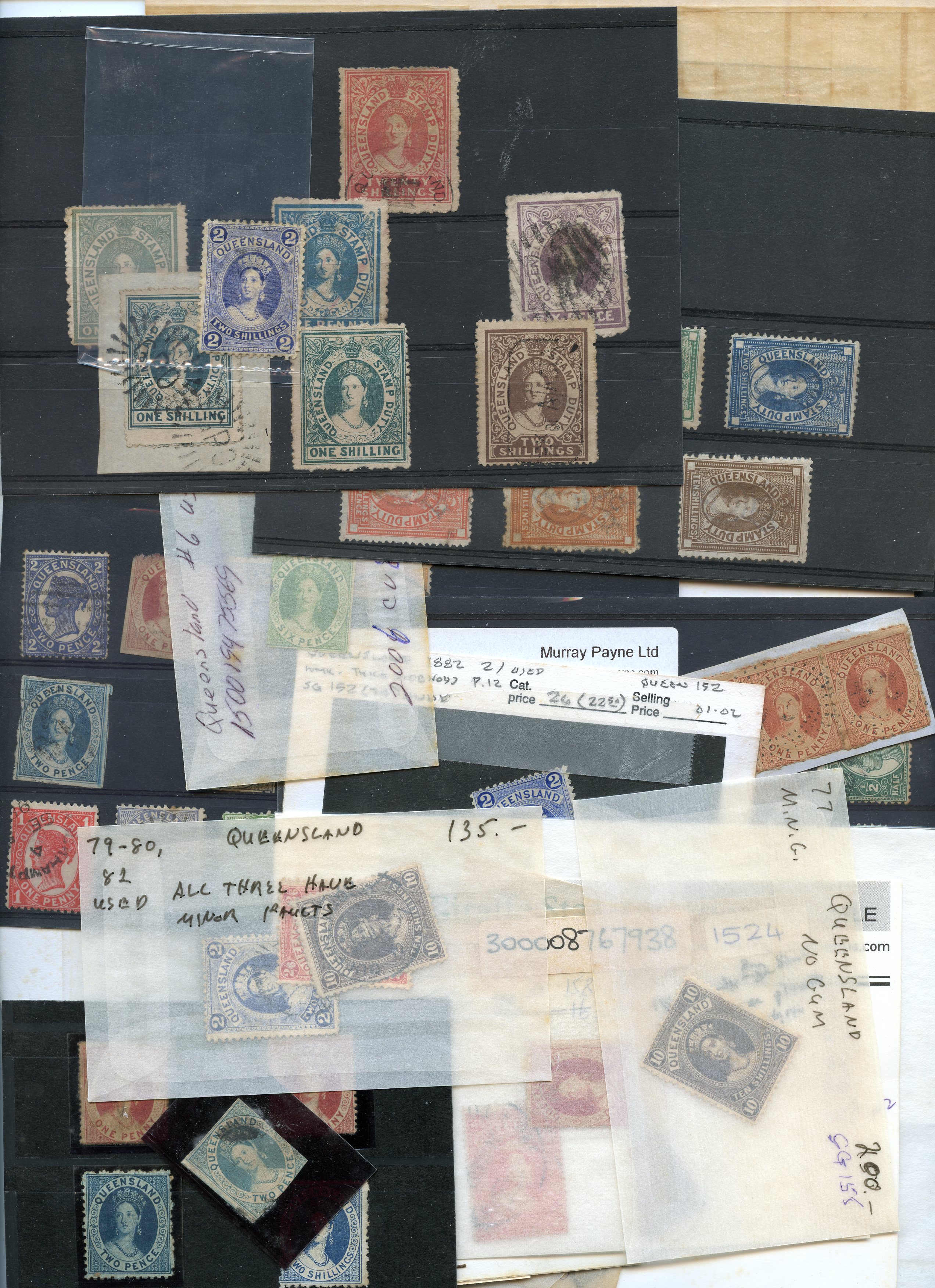 Queensland 1860-1911 mint and used group (scores) in varied condition