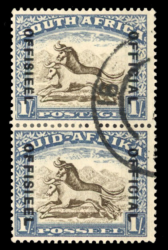 South Africa SG O25c used pair 
