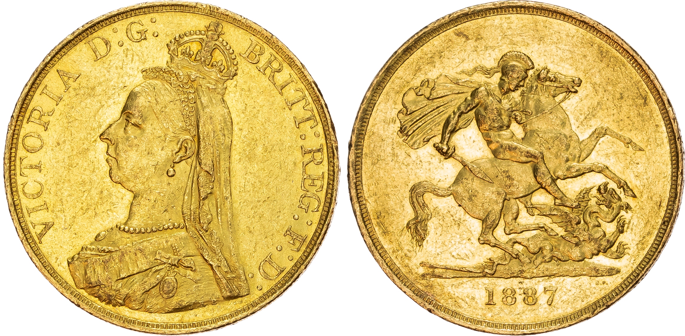 Victoria (1837-1901) Five Pound, 1887