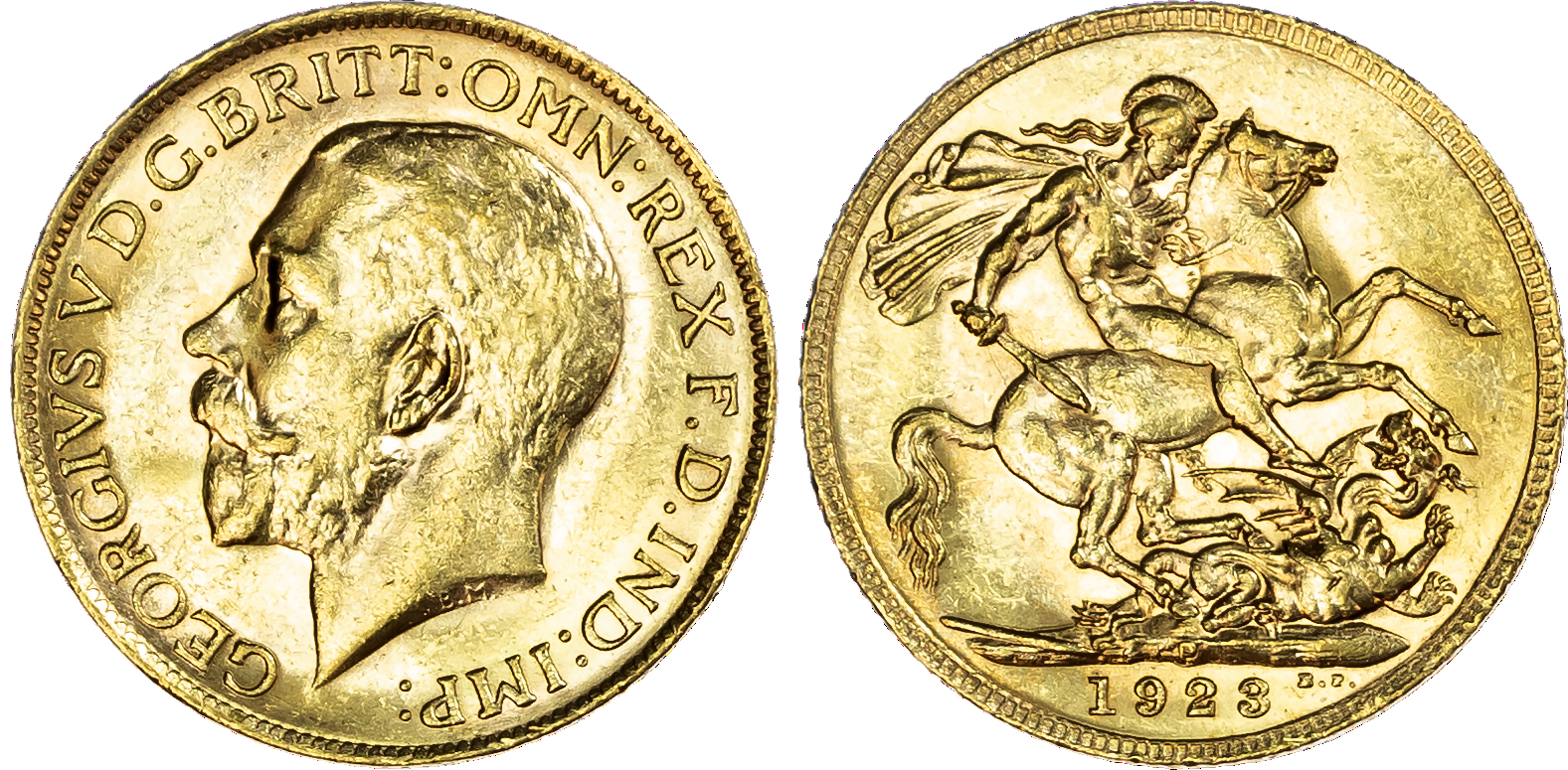 George V (1910-1936), Sovereign, 1923 P