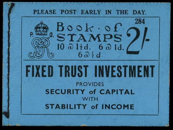 1934 (November) 2/- booklet (#284),...