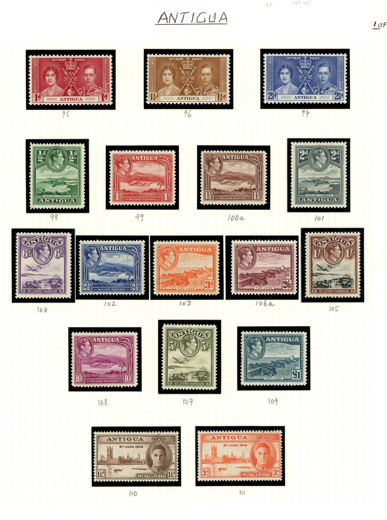 1937-52 KG VI BWI mint collection on...