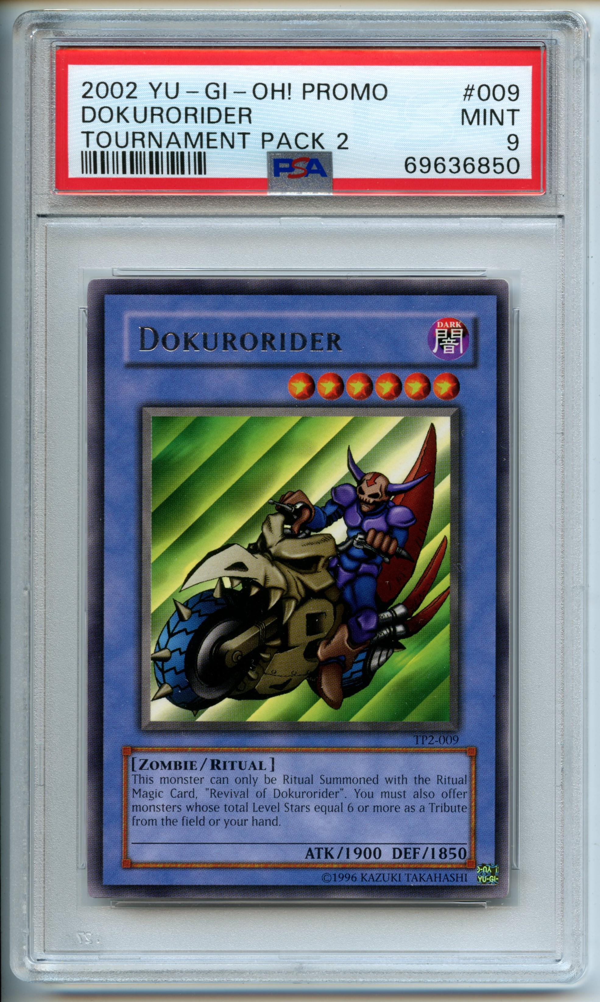 Yu-Gi-Oh! - Dokurorider   - Tournament Pack 2 - PSA 9 