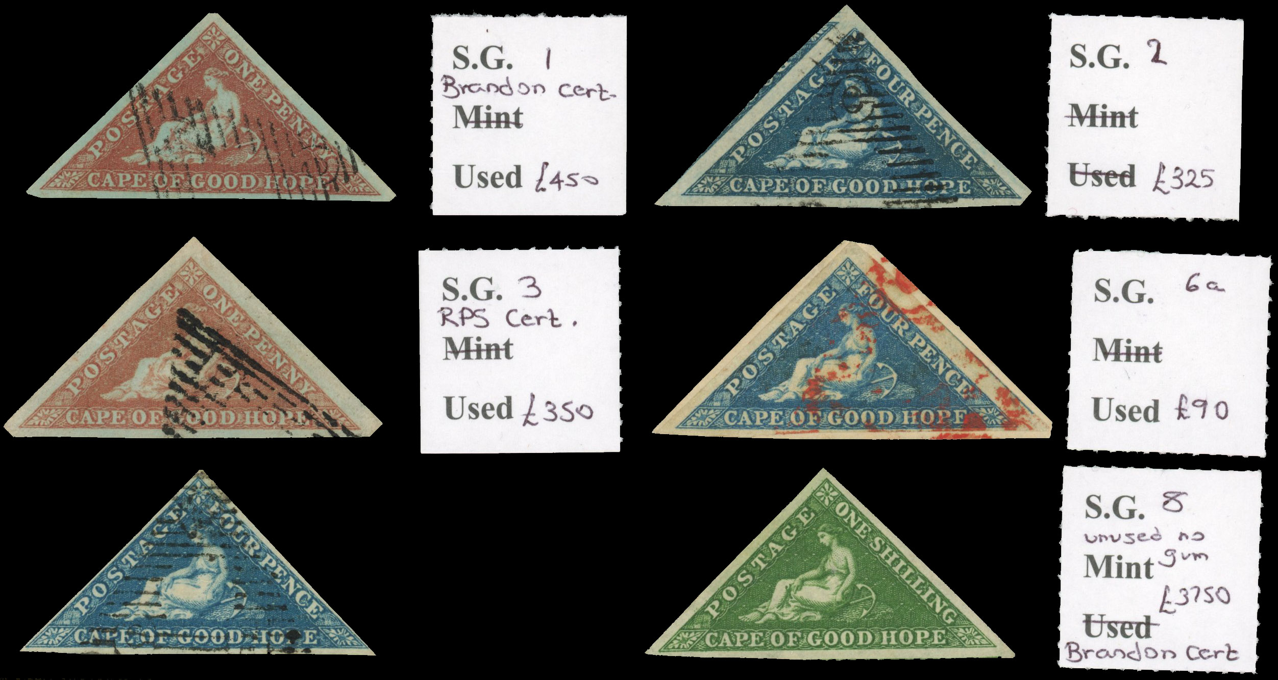 Cape of Good Hope triangles collection