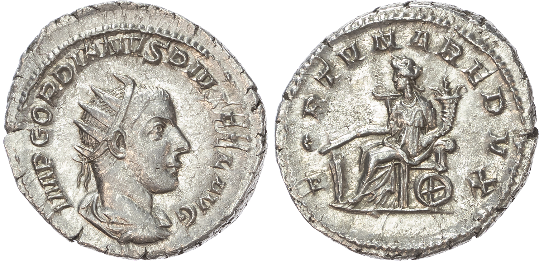 Gordian III (AD 238-244) AR Antoninianus, Rome, AD 243-244, 5.12g. 