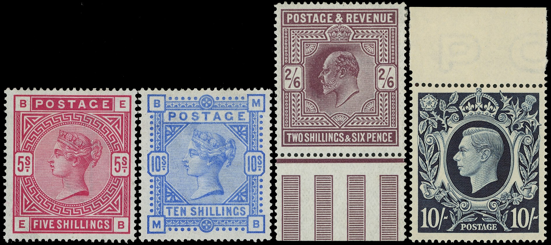 All reigns, mint and used collection in six albums