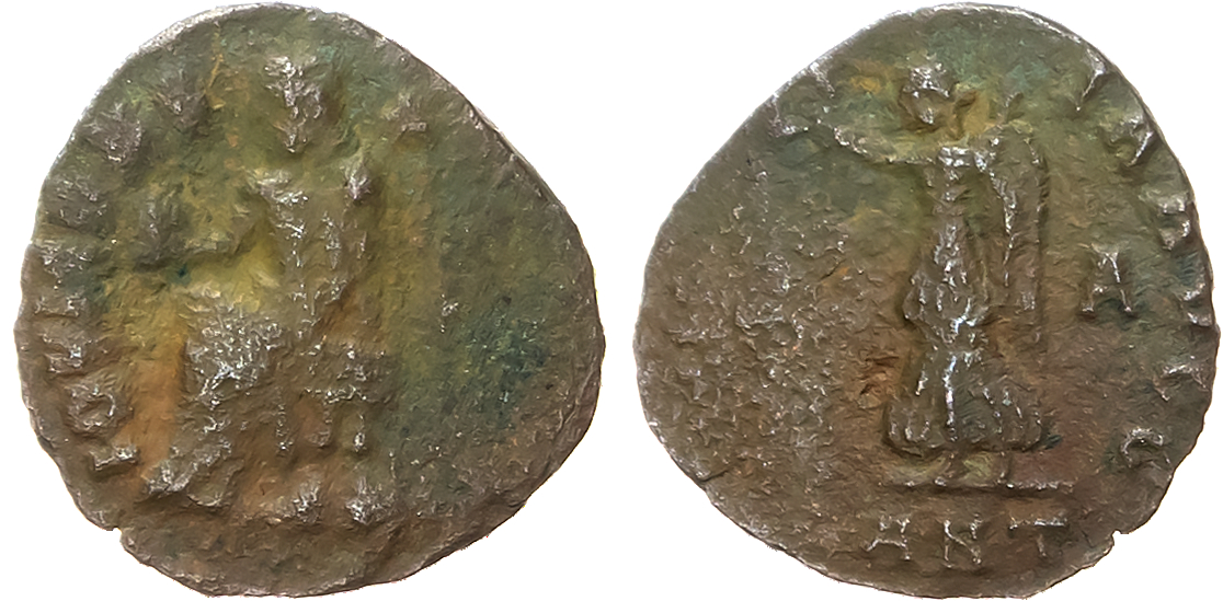 'Christian Persecution Issue', Anonymous, time of Maxminus II, AE Follis, Antioch, AD 310-313, 2.15g. 