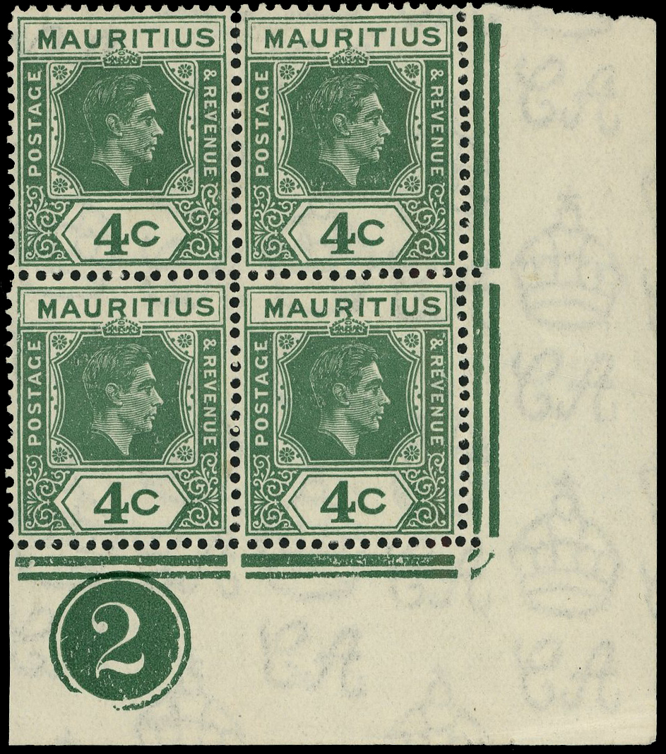 Mauritius SG 254ca, ca block mint