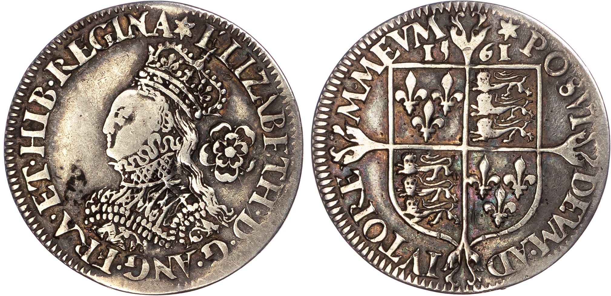 Elizabeth I (1558-1603), Milled Coinage, AR Sixpence, 1561, London (Tower) mint, mm. star.