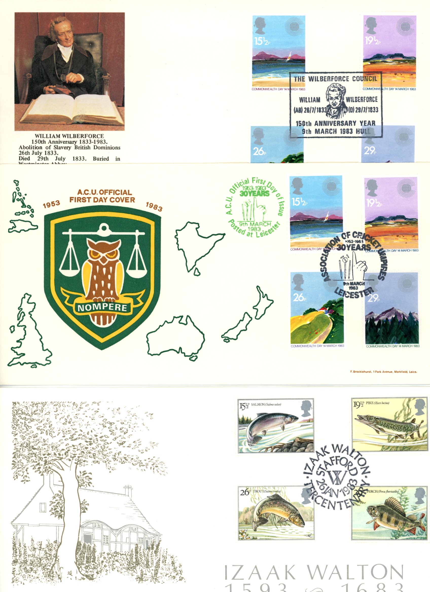 FIRST DAY COVERS: 1983 selection of...