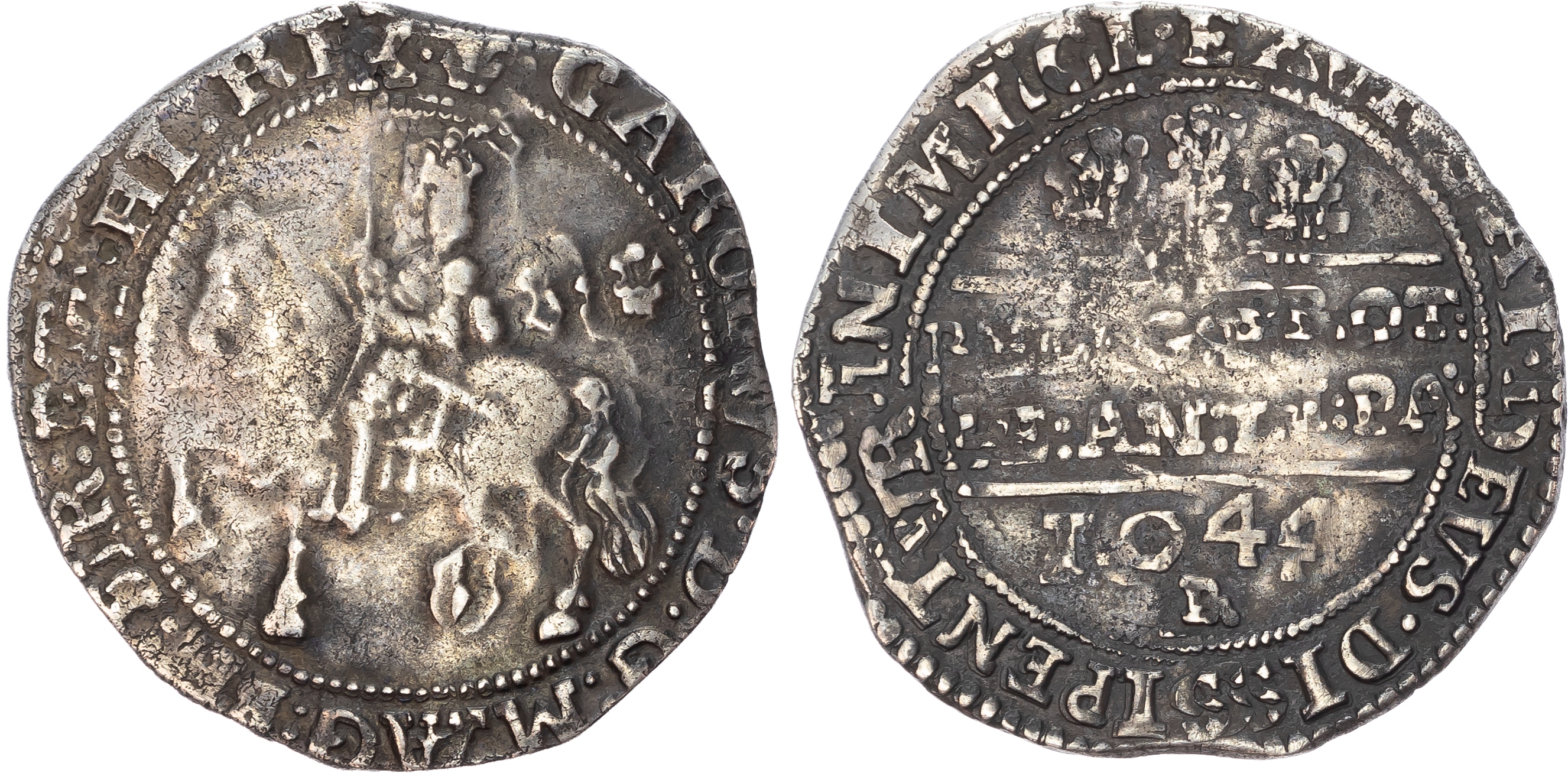 Charles I (1625-1649), Halfcrown, 1644, Bristol mint, mintmark pellet.