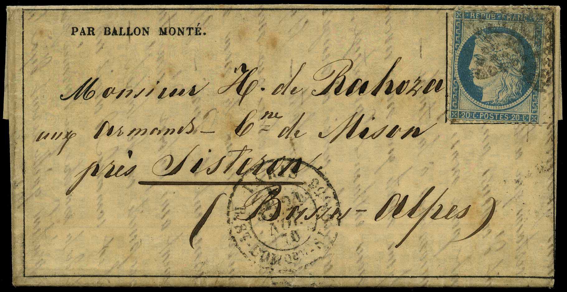 Thirty-third Balloon of the Siege: 1870...