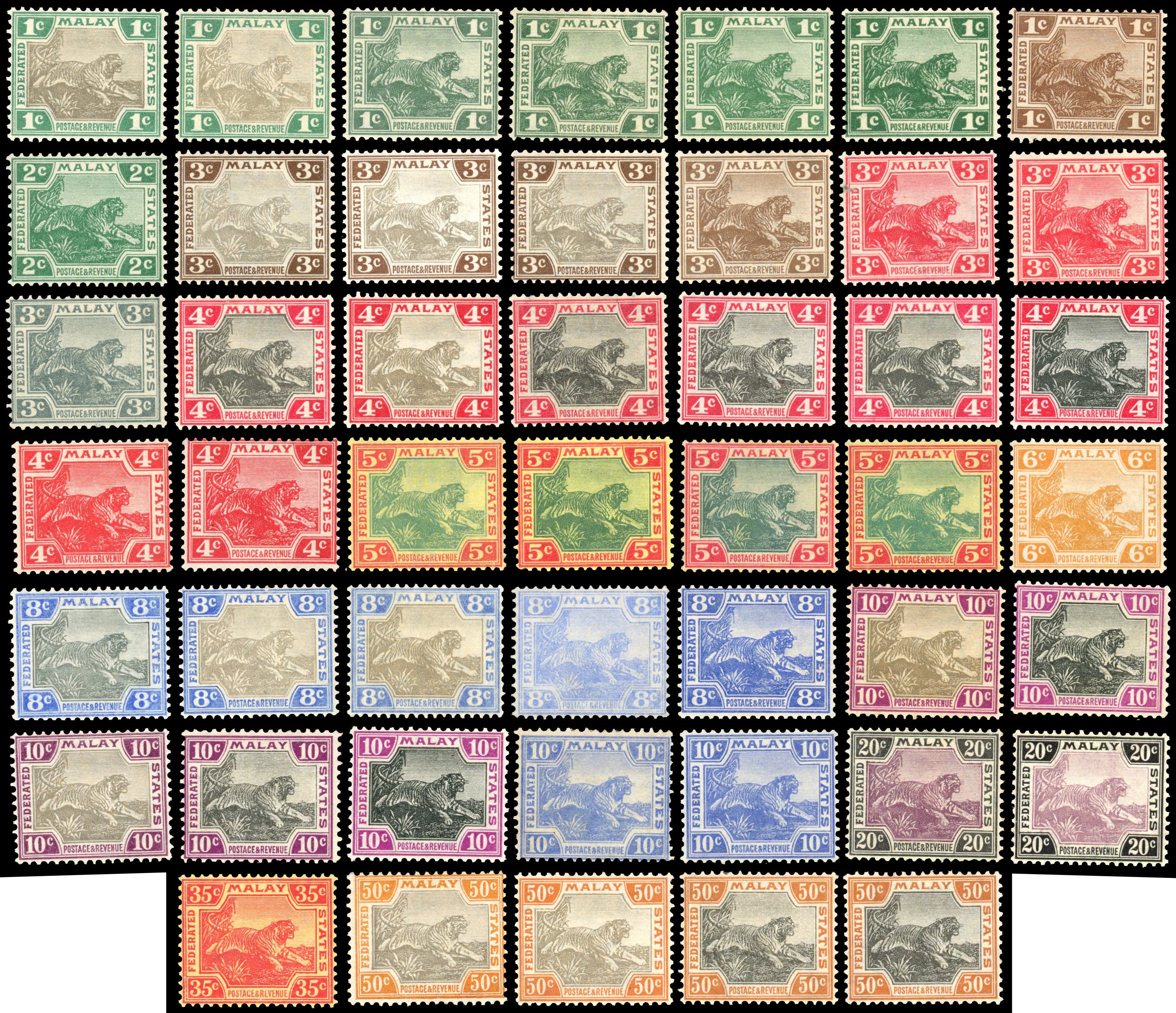 Federated Malay States mint collection