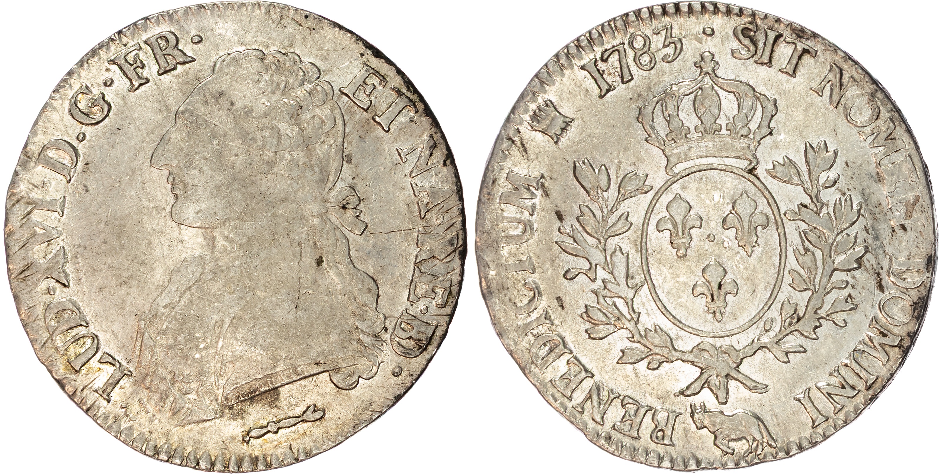 France, Louis XVI (1774-1793), silver Ecu, 1783