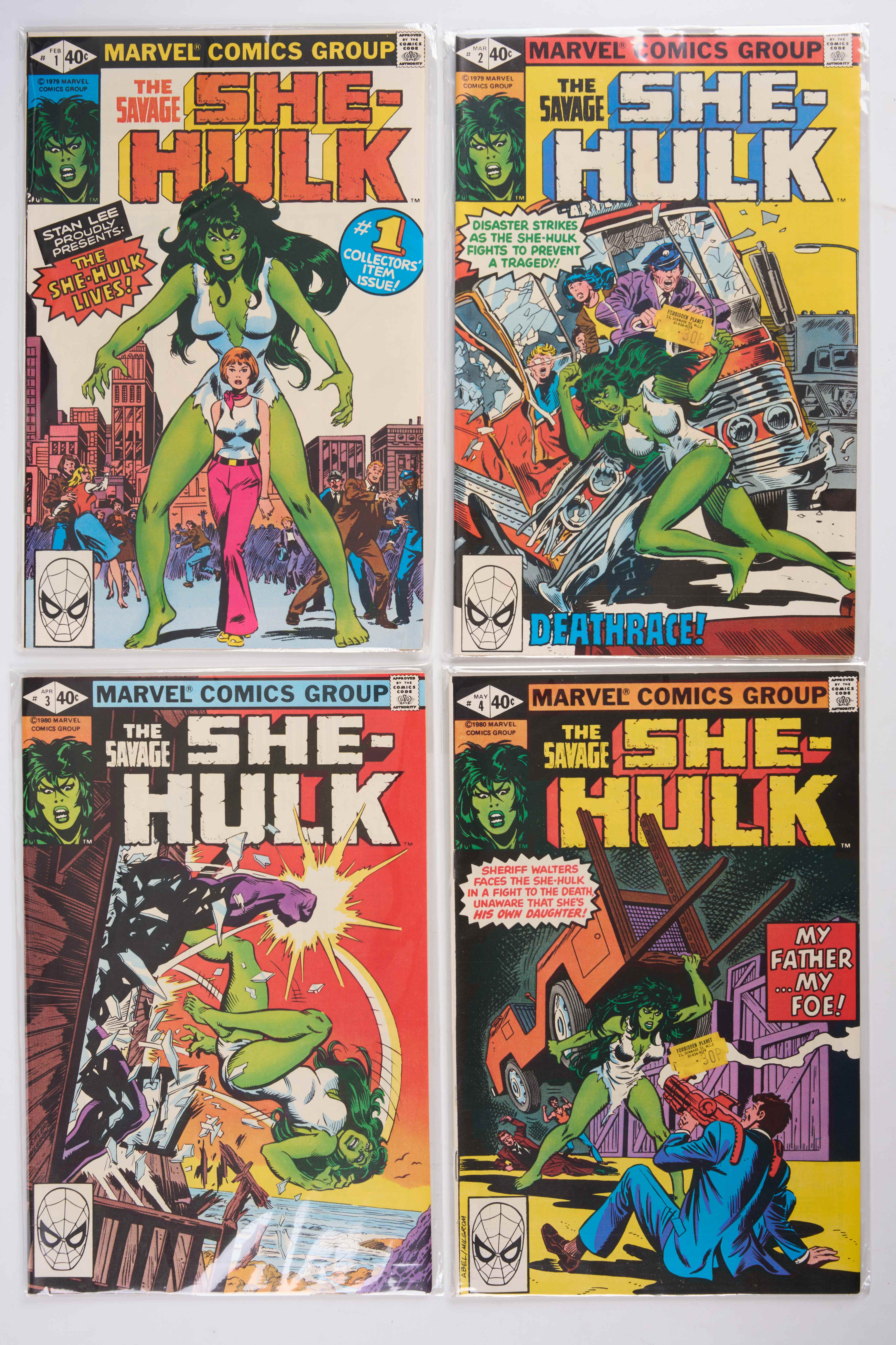 The Savage She-Hulk #1-#7 and #9 (Marvel Comics, 1979-1980) Bundle of 8 issues